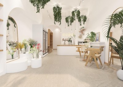 现代花店3D模型下载